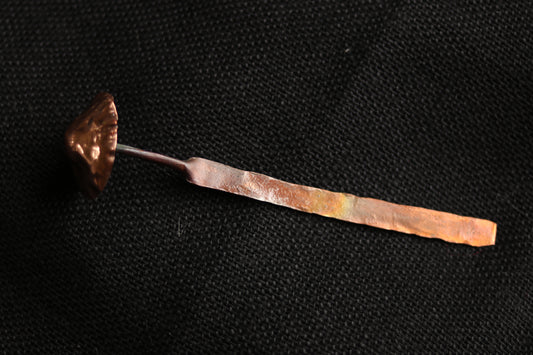 Large copper bookmark- Mushroom