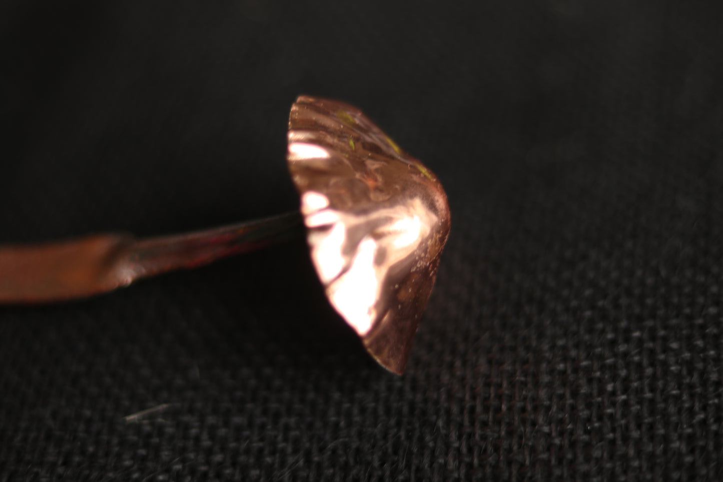 Large copper bookmark- Mushroom
