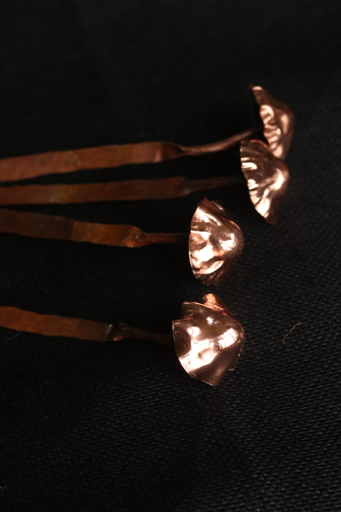 Large copper bookmark- Mushroom